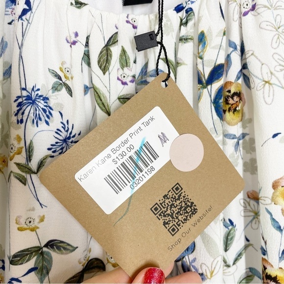 New Karen Kane Border Print Tank in Costa Palmas - Picture 6 of 12